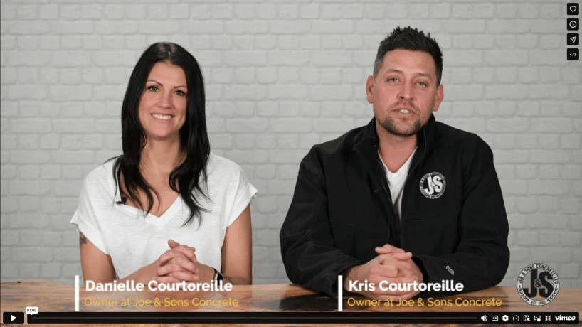 Watch Joe & Sons Concrete video